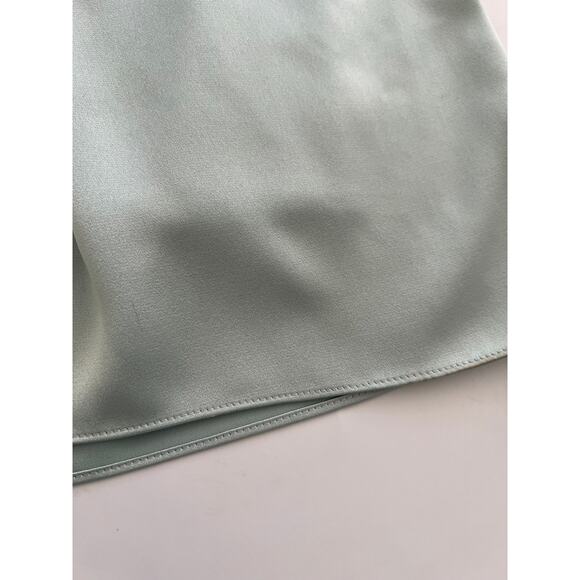 BCBG Pastel Mint Green Strapless Satin Silk Mini Dress Y2K Hoco Formal Cocktail - Picture 11 of 16